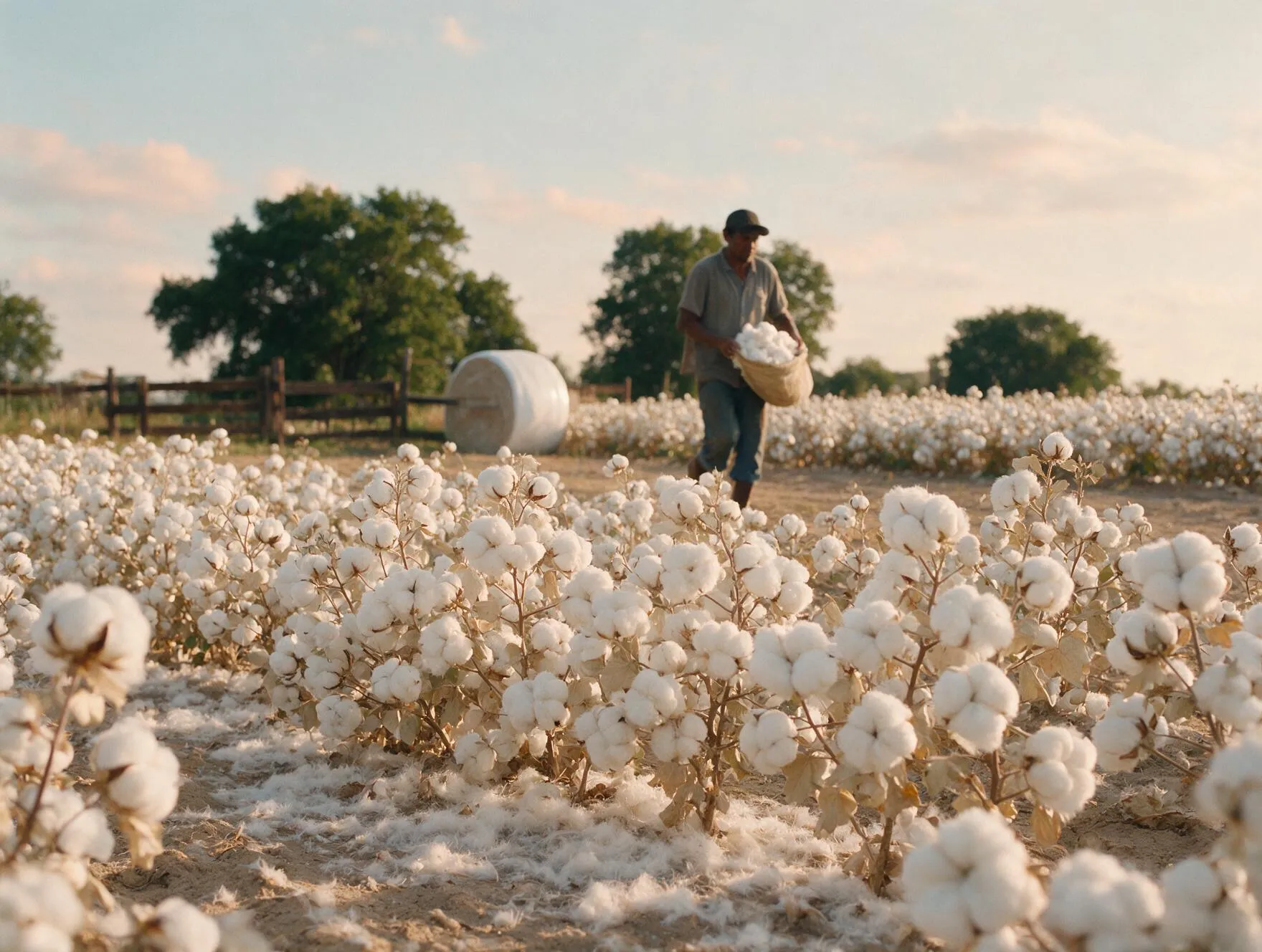 Cotton field sourcing for Shivaz linen